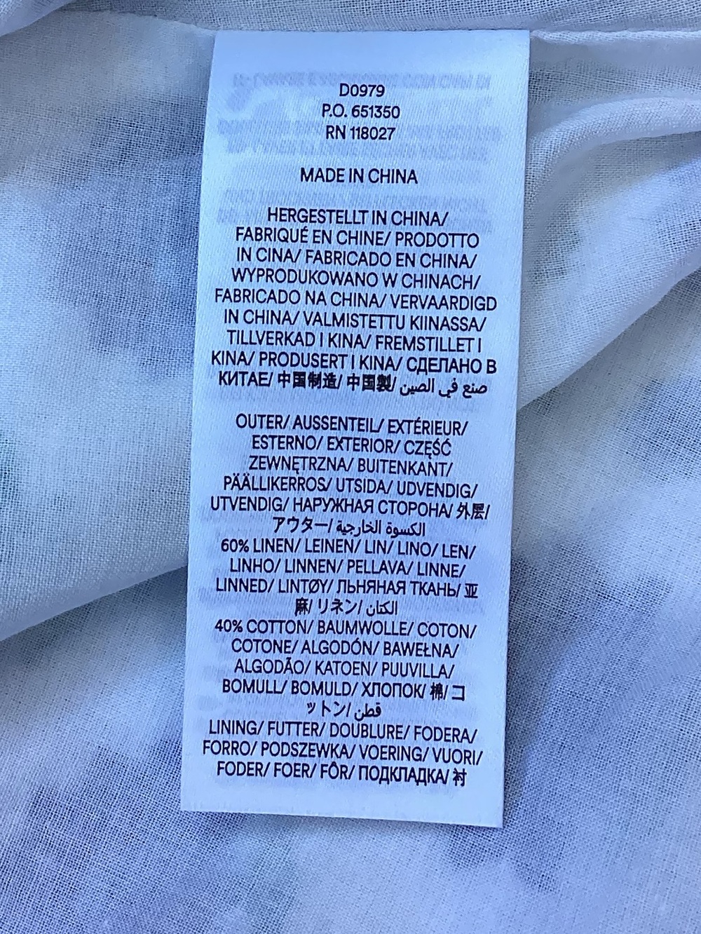Boden Linen Cotton Frill Embroidered Midi Dress w/ POCKETS Blue & White 12 - Picture 9 of 10